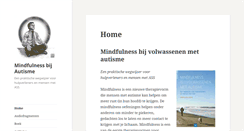 Desktop Screenshot of mindfulnessbijautisme.nl